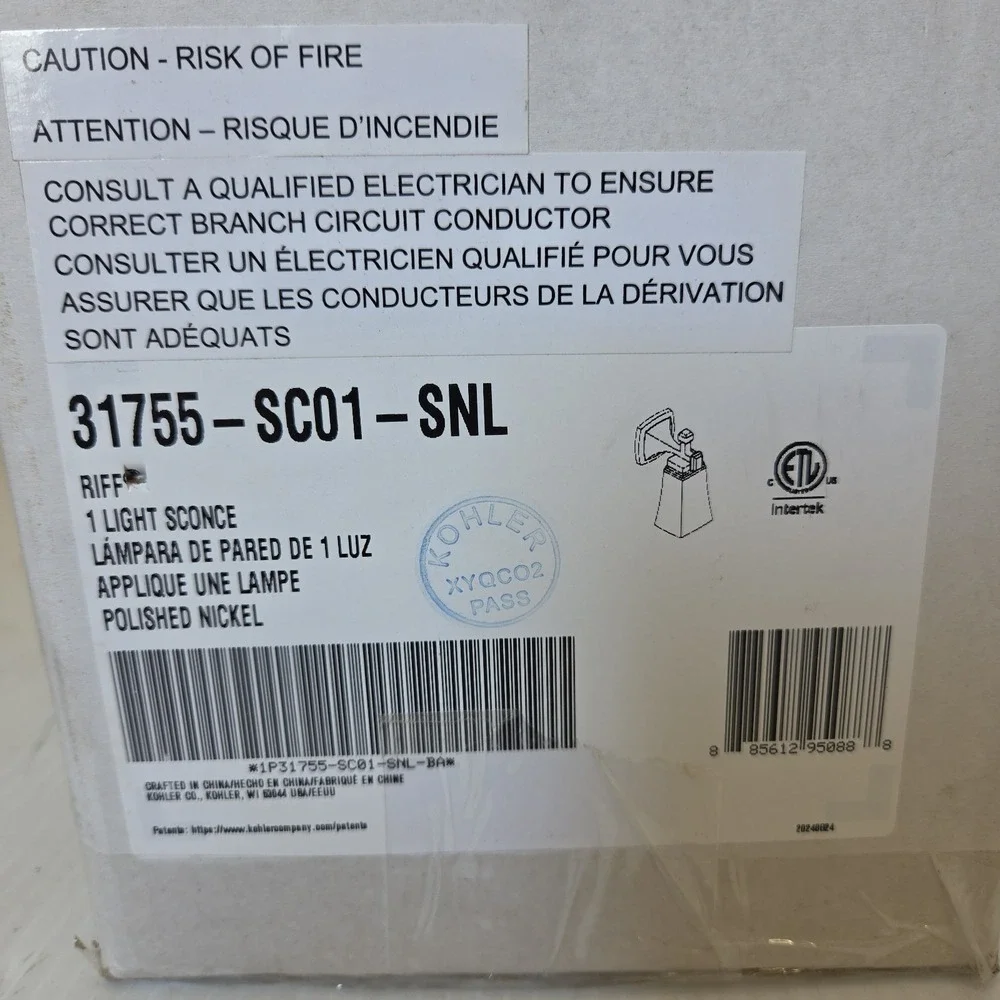 Kohler Lighting 31755-SC01 Riff 12